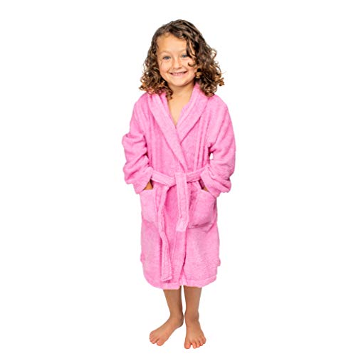 Hooded Plush Bathrobe for Girls