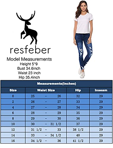 Resfeber Women's Ripped Boyfriend Jeans