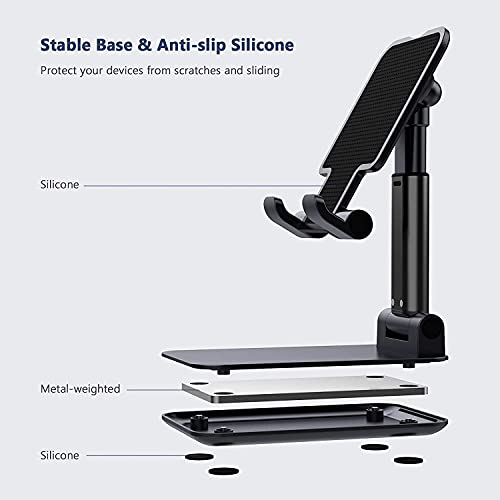 Yoozon Foldable Adjustable Cell Phone Stand for iPhone and Smartphones