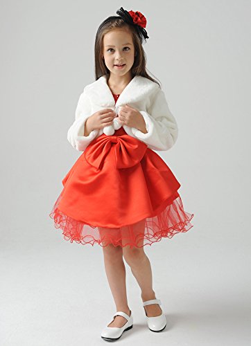 FAYBOX Cozy Faux Fur Bolero Shrug