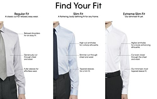 Calvin Klein Men's Non Iron Herringbone Dress Shirt