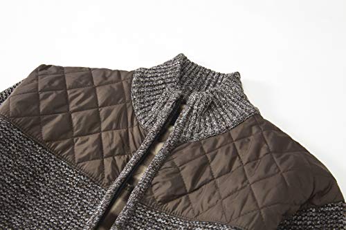 Gioberti Boys' Knitted Cardigan Sweater, Coffee, Size 10