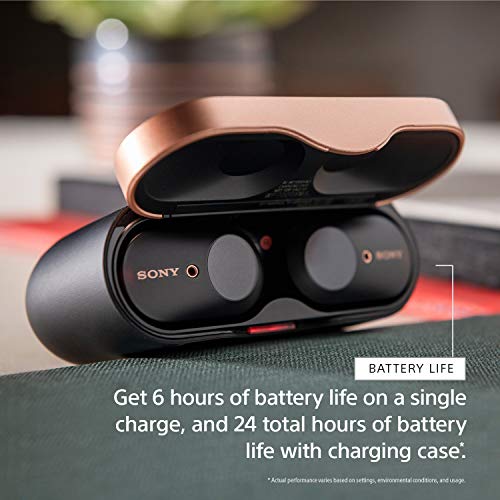 Sony WF-1000XM3 Noise Cancelling Earbuds with Alexa, Black