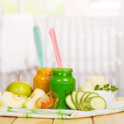 Soft Silicone Baby Spoons 5-Pack