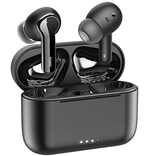 TOZO NC9 Active Noise Cancelling Earbuds, Black