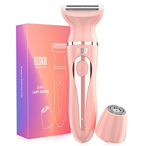 2-in-1 Women's Shaver for Face, Legs, and Underarm