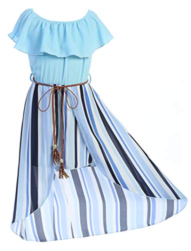 High Low Maxi Split Skirt Romper for Girls