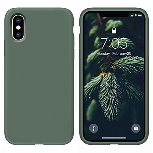 OUXUL Liquid Silicone Gel Rubber Case for iPhone X/Xs