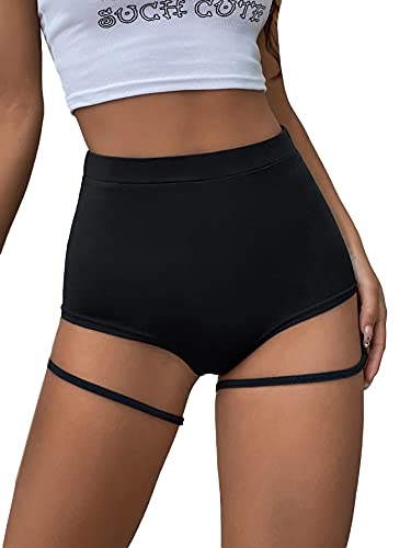 Romwe High Waist Yoga Shorts