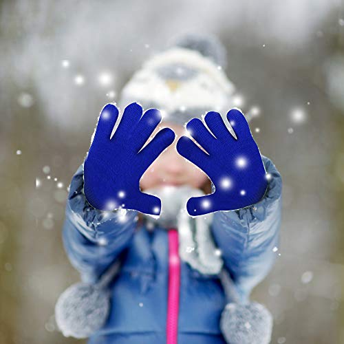 ONESING Kids Knit Gloves, 5 Pairs