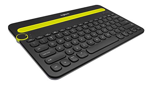 Logitech K480 Bluetooth Multi-Device Portable Wireless Keyboard with Integrated Stand Phone Holder