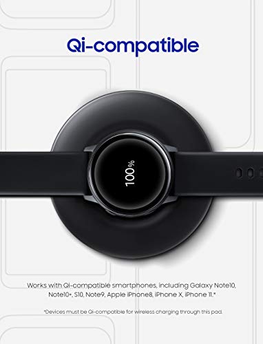 Fast Charge Wireless Charger Pad (2019 Edition) with Cooling Fan for Galaxy Phones, Watches and Apple Iphone Devices