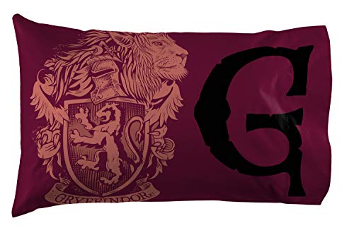 Harry Potter Gryffindor Pillowcase - Reversible Standard Size Bedding