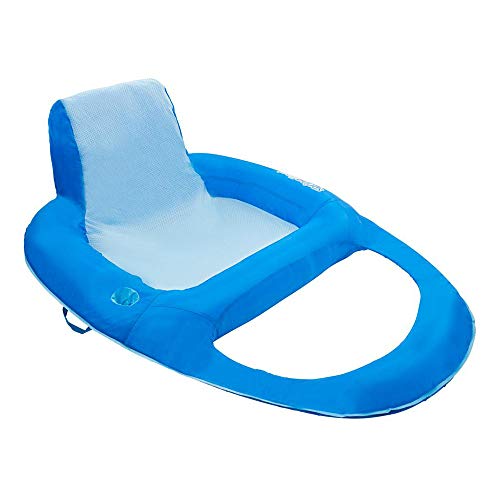 SwimWays Inflatable Pool Recline Lounger with Hyper-Flat Valve