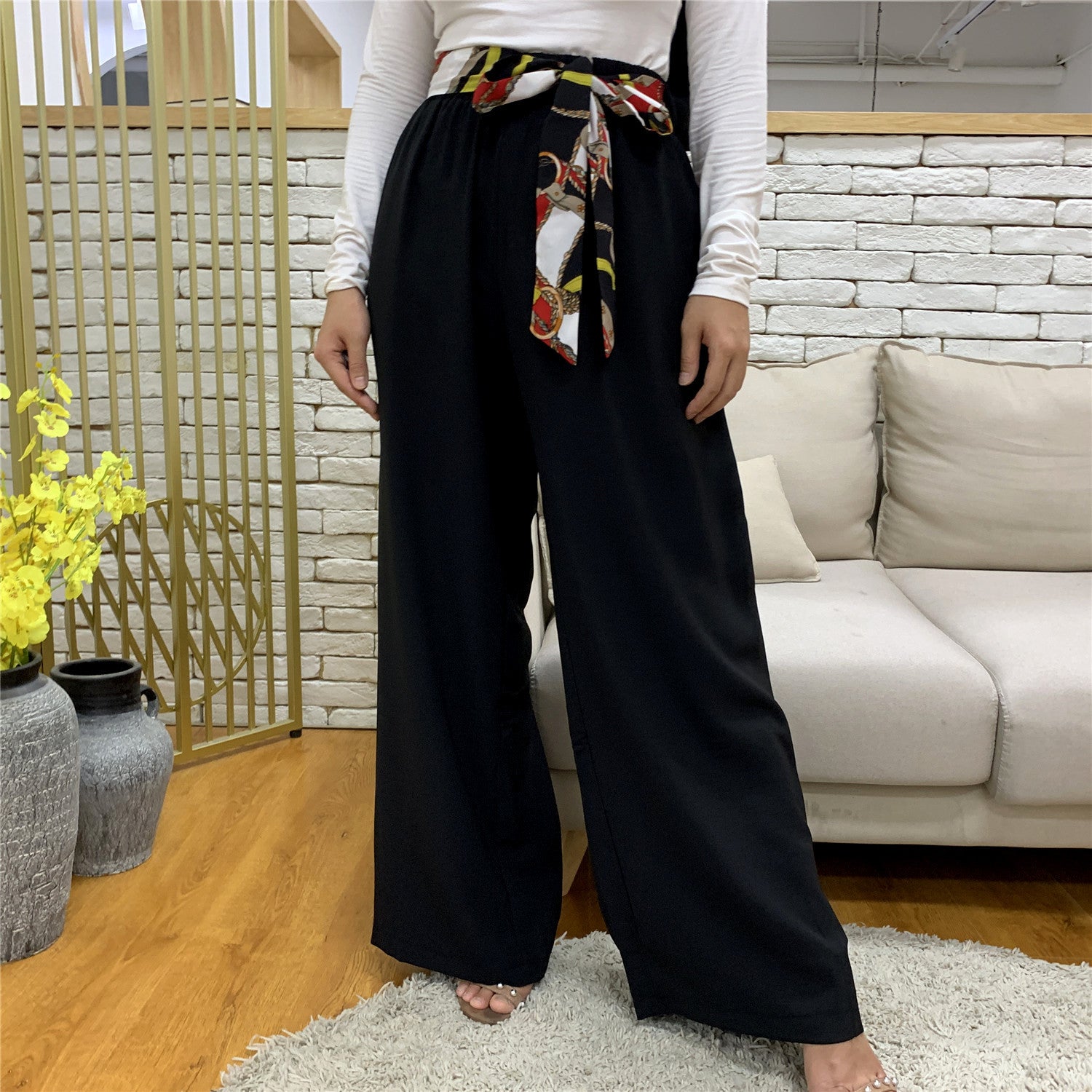 Women's Wide Leg Waist Pants