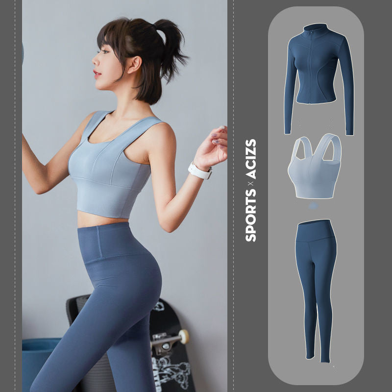 Three-piece Fitness Clothes for Autumn