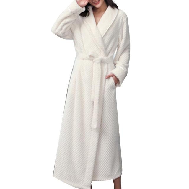 Winter Fleece Bath Robes for Men and Women
