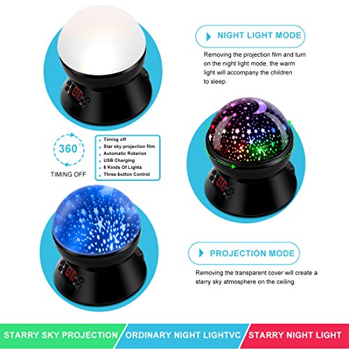 MOKOQI Star Projector Night Lights for Kids