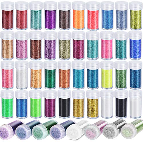 Teenitor 48 Colors Glitter Set