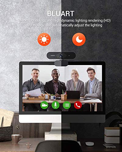Webcam with Microphone, DEPSTECH 1080P HD Webcam and Gaming