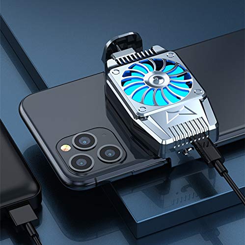 Mobile Phone Cooler with LED Light for Gaming and Videos