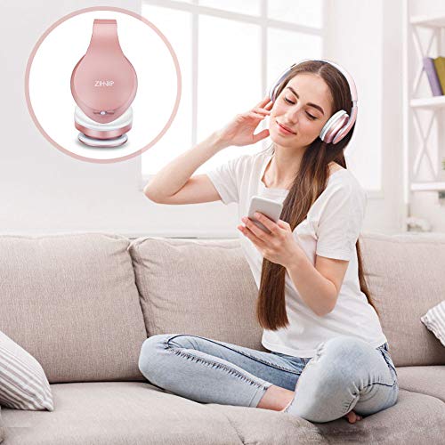 Zihnic Bluetooth Over-Ear Headphones with Micro SD/TF and FM