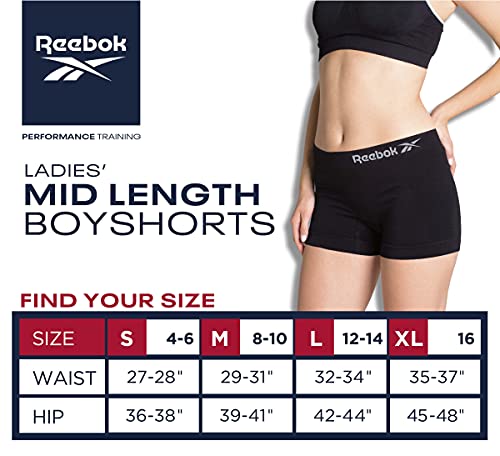 Reebok Women's Performance Boyshorts, 4-Pack