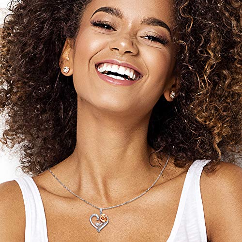Enchanted Rose Heart Necklace