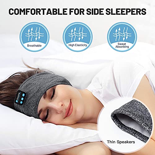 Perytong Bluetooth Sports Headband with Sleep Wireless Headphones