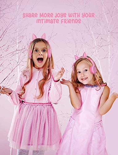 iCleverCat Ear Kids Headphones with Mic