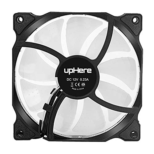 uphere 3-Pack Long Life Computer Case Fan 120mm Cooling Case Fan for Computer Cases Cooling 15LED Red,15R3-3