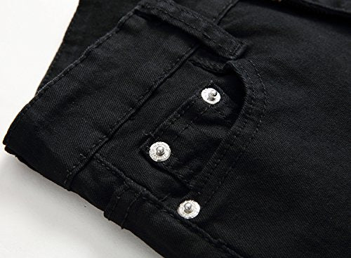 Boy's Black Ripped Skinny Jeans