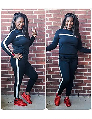 Women's Stripe Sweatshirt and Pants Set