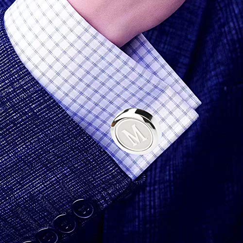Stainless Steel Initial Cufflinks