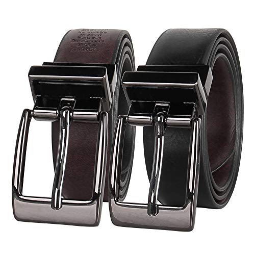 Reversible Dress and Casual Belts (Black/Brown)