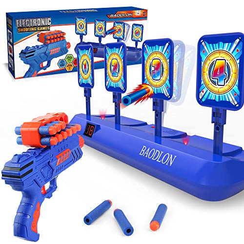 BAODLON Digital Shooting Targets with Foam Dart Toy Gun for Kids