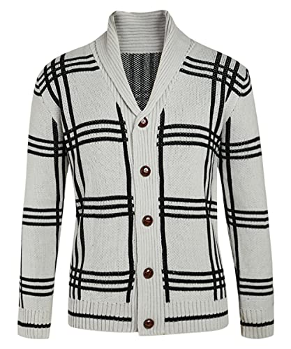 Classic Plaid Cardigan Sweater