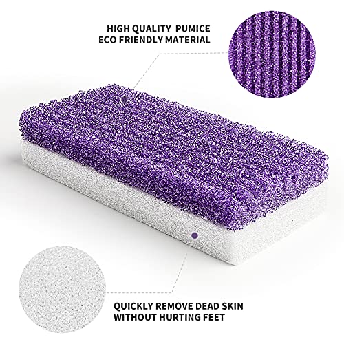SWEHOME Professional Feet Rasp Scrubber Foot File and 2 in 1 Pumice Stone
