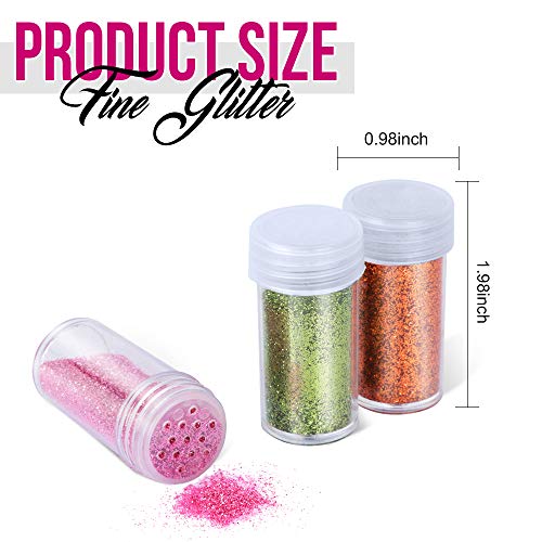 Teenitor 48 Colors Glitter Set