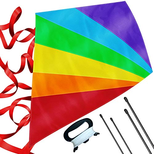 Large Diamond Kite for Kids - Lightweight and Easy to Fly