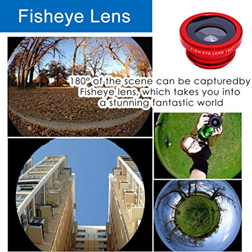 KINGMAS 3-in-1 Camera Lens Kit for Smartphones - Fish Eye, Wide-Angle, and Macro Lens