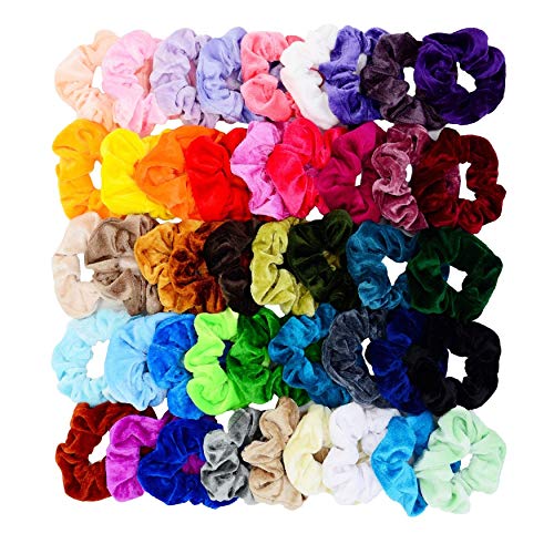 Chloven Velvet Hair Scrunchies (45 Pack)
