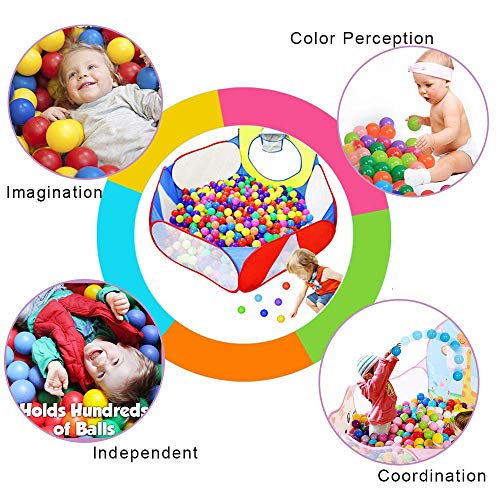 Eocolz Kids Pop Up Ball Pit with Hoop