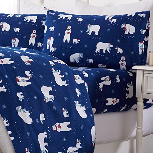 Great Bay Home King Flannel Sheet Set