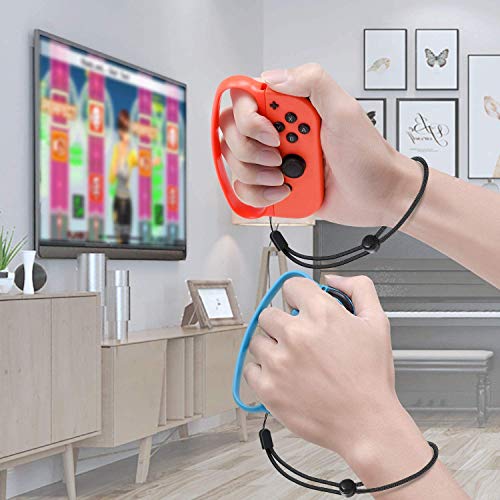 FANPL Fitness Boxing Hand Grips for Nintendo Switch JoyCons: Upgrade Clasp Accessories, 2 Packs