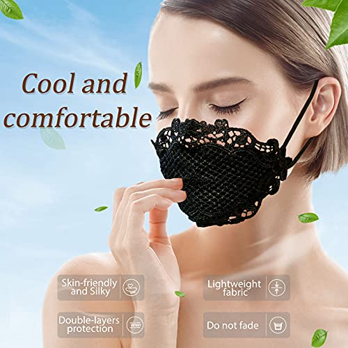 Masquerade Lace-Mask Scarf
