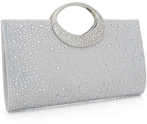 Dexmay Crystal Handle Evening Bag