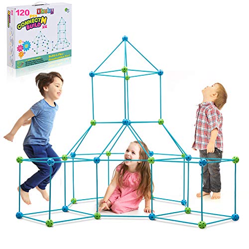 Obuby Kids Fort Building Kit - 120 Piece STEM Toy