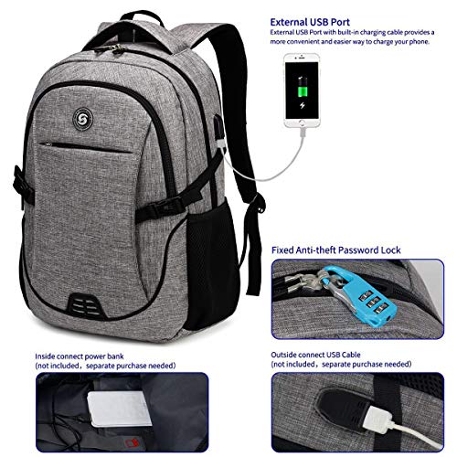 SHRRADOO Anti Theft Laptop Backpack (15.6 in)