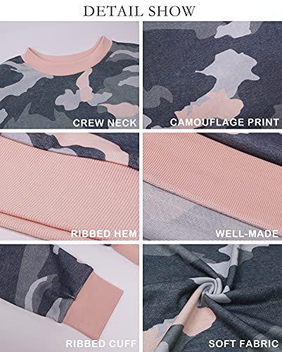 Camo Leopard Print Sweatshirt